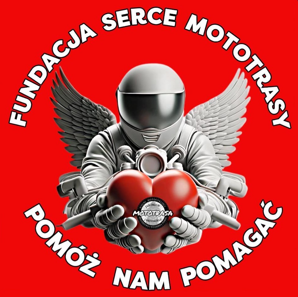 Serce Mototrasy - Logo Fundacji Motocyklistów z Jarosławia